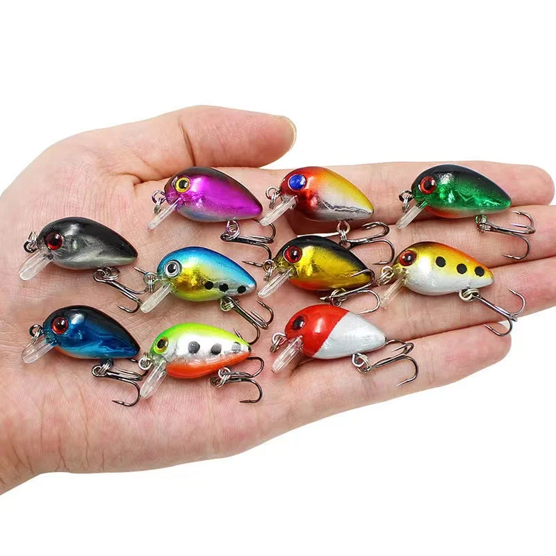 10/8/5/3Pcs Fishing Lure 3cm 1.6g Crankbait Set Artificial Hard Mini Wobblers Crank Bait Sea for Pike Bass Trout Pesca Tackle