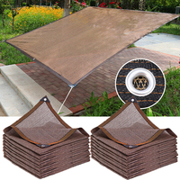 75% Shading Coffee Sun Shade Net Garden Succulent Plants Sun Shelter Greenhouse Shaing Cover Pergola Shade Sail Outdoor Awning