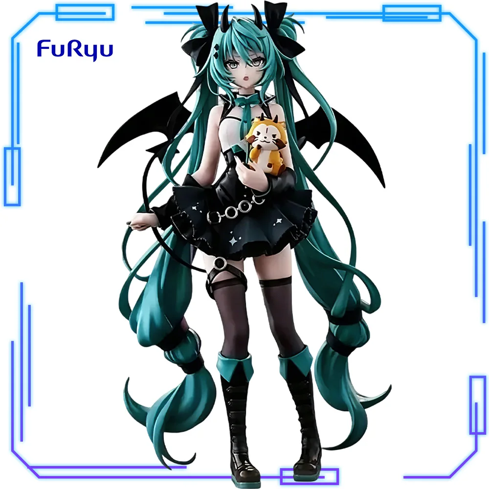 

In Stock FuRyu Original Genuine Hatsune Miku Rascal The Raccoon Trio-Try-iT Figure Devil 18cm Collections Model Toy Figures Gift
