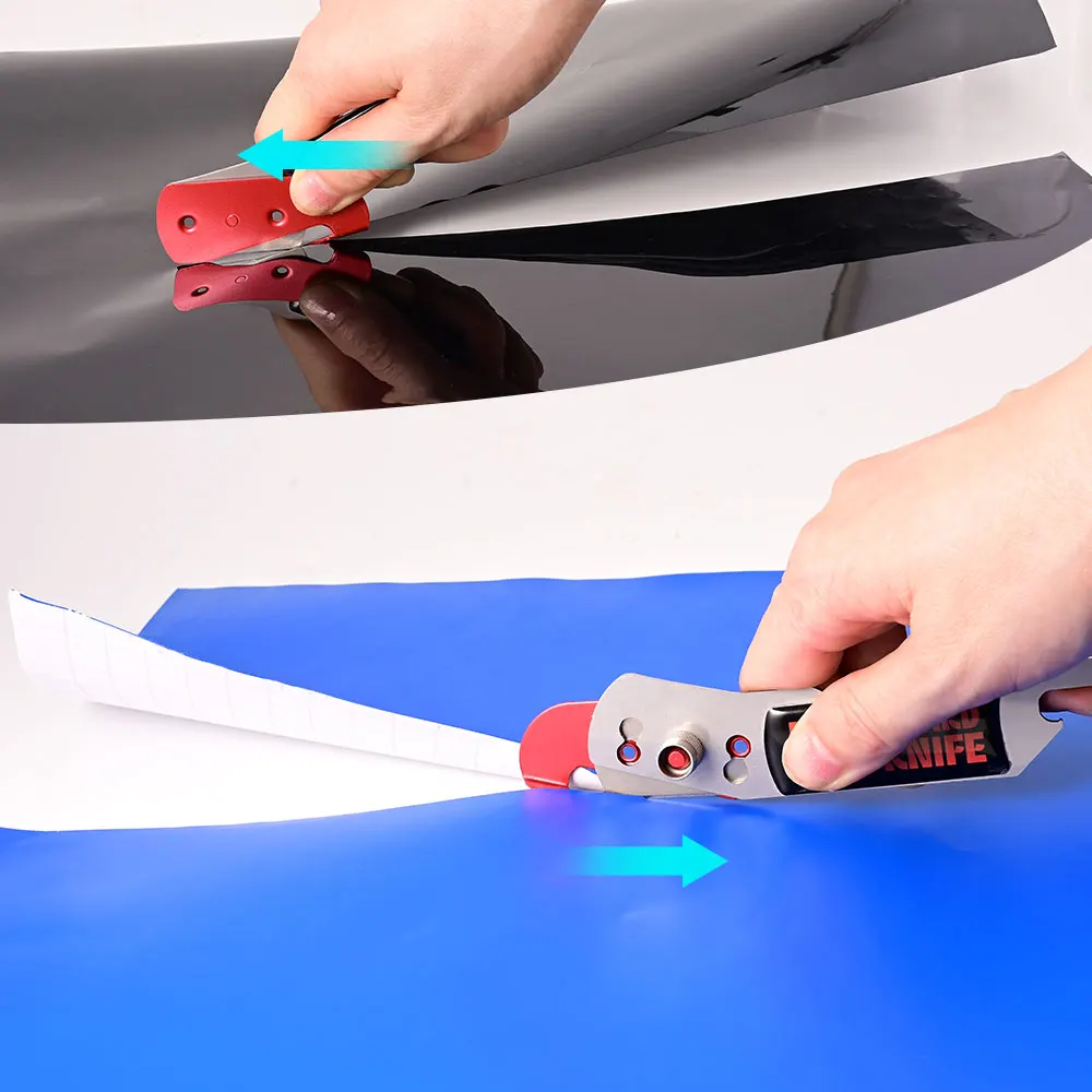 FOSHIO Utility Knife Safety Vinyl Cutter Window Tint Car Covering Film Wraps Paper Slitting Tool Household Kitchen Can Opener