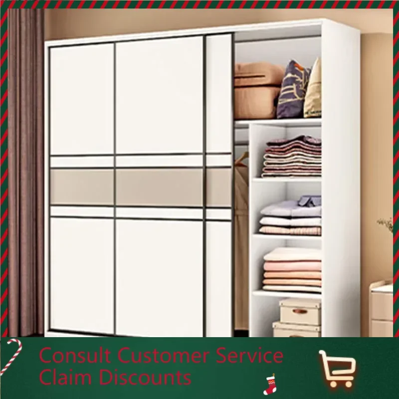 Cheap Storage Luxury Wardrobes Queen European White Sliding Doors Wardrobes Living Room Roupeiro De Quarto Bedroom Furniture