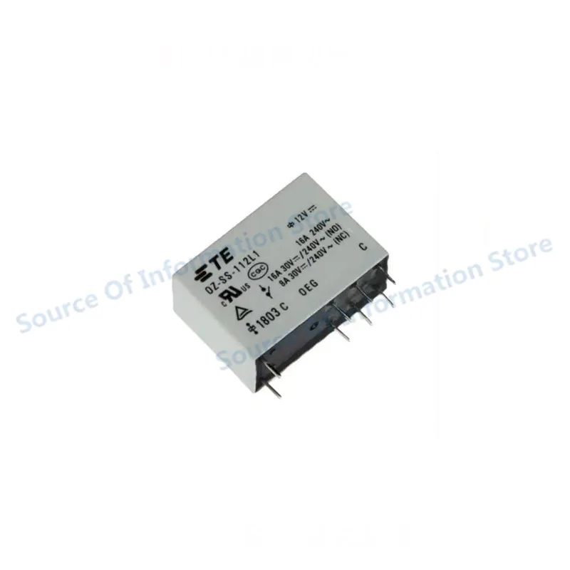 10Pcs OZ-SS-112L1 TE Power Relay 12VDC 8Pin 16A 100% New