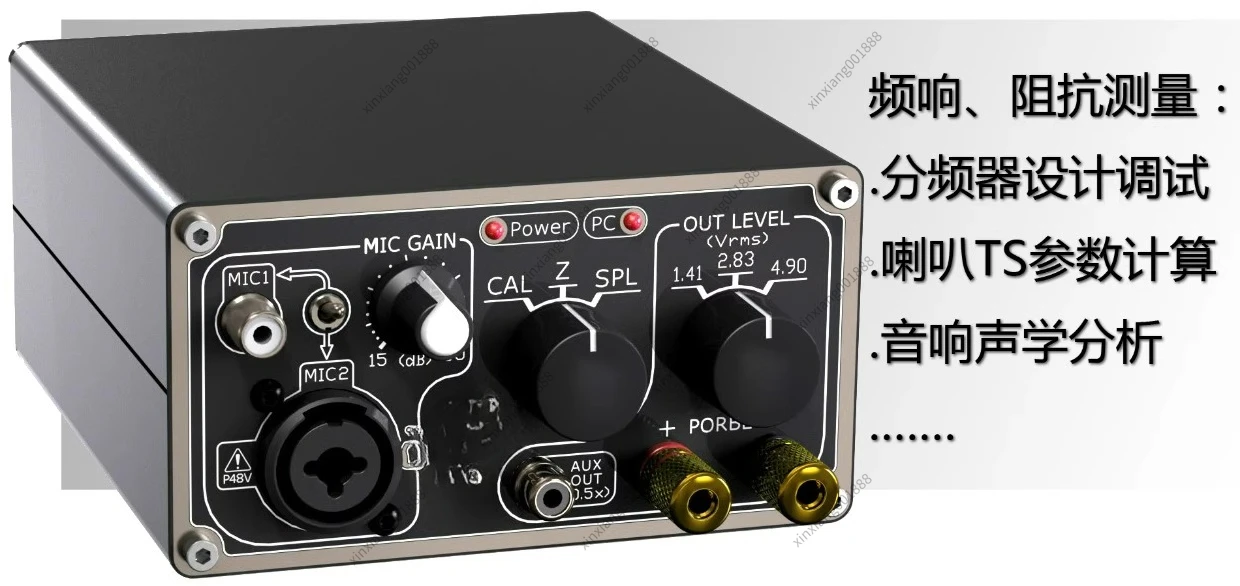 For J-BOX III Audio Measurement Kit Loudspeaker Frequency Response & Impedance Tester Compatible with JustMLS & REW Software
