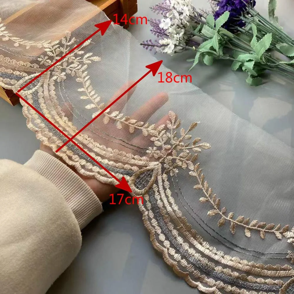 1 Yard Embroidered Flower Leaf Flower Water Soluble Lace Ribbon Trims Home Sofa Covers Curtain Embroidery Small 3cm Large 18cm