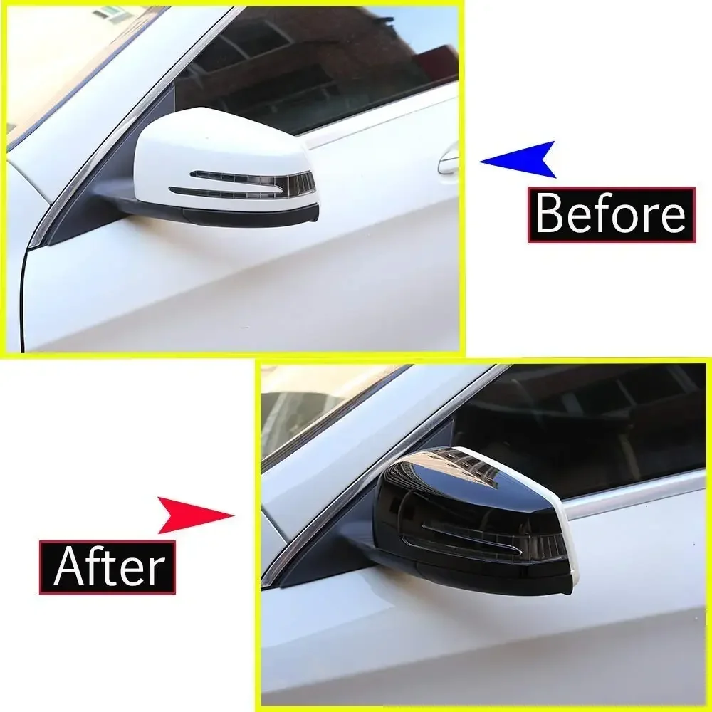 ABS Rearview Side Mirror Cap Covers For Mercedes Benz W176 W246 W212 W204 C117 X156 X204 W221 C218 A B C E S CLA GLA GLK Class