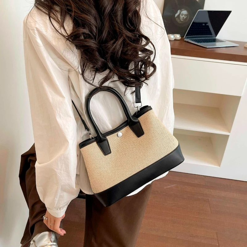 

Unique Simple Diaper Bags For Women Luxury Classic Leather Tote Bag High-End Vintage Fashionable Commuter