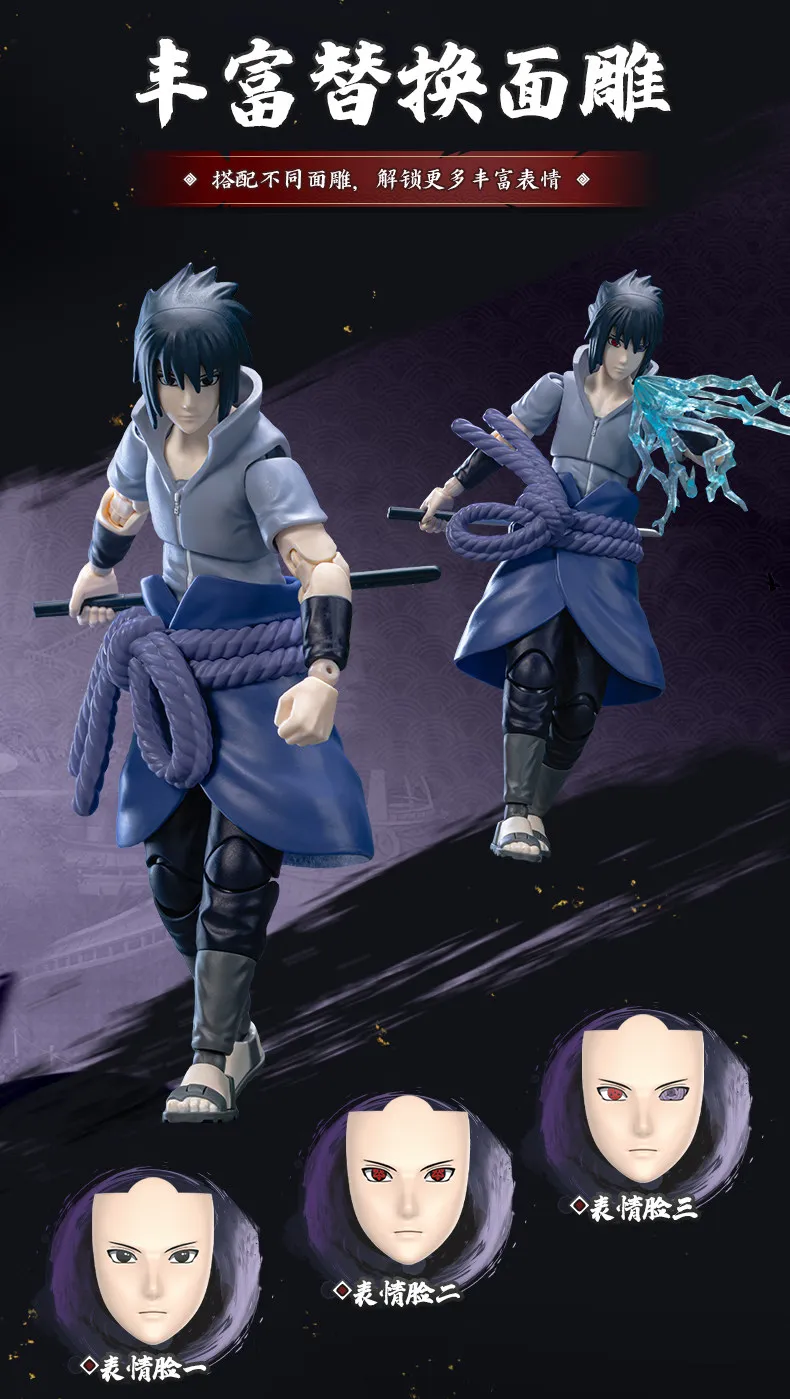 Genuine Blokees Naruto Model Kits Namikaze Minato Hatake Kakashi Haruno Sakura Madara Sasuke Figures Assembly Trendy Toy Gift