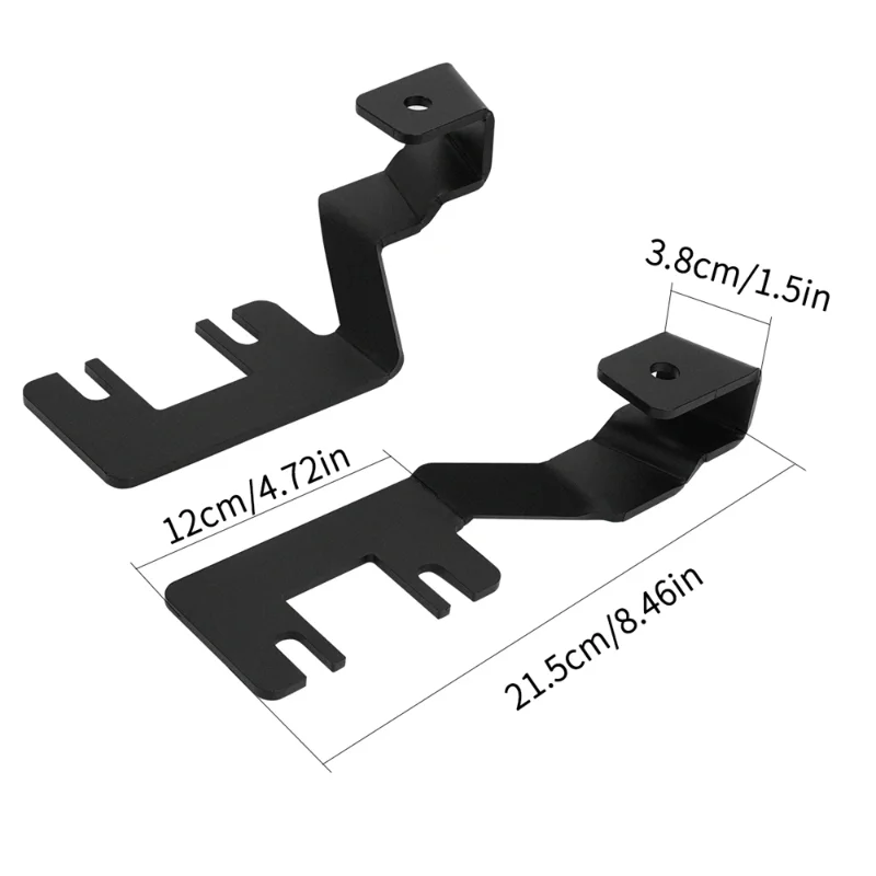 EURS for Ford Ranger 2023-2024-2025 Driving Light Holder Engine Hood Spotlight Mount Bracket Hood Ditch Light Brackets