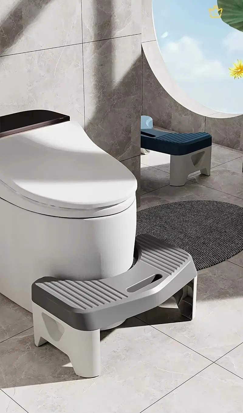 Bequemer Hocker für die Toilette, der beim Hocken bequem ist, mit ergonomischem Design für Kinder, Erwachsene und Schwangere. – Detail 1