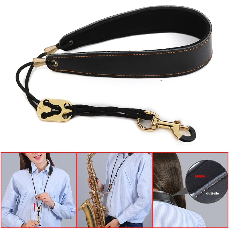 Saxophon riemen Neck holder Klarinette Erwachsene Kinder Alt Tenor Lanyard Schlinge