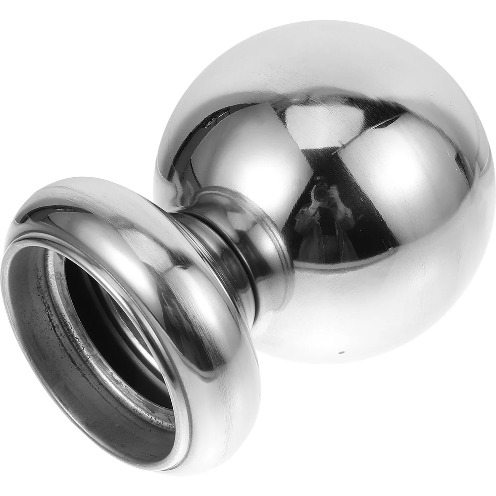 Handrail Stainless Steel Hollow Ball Thickened Conjoined with Seat Stair Metal Silver Column Finial Stairway Railing Balls