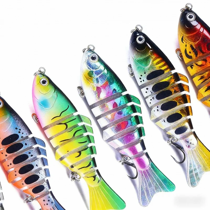 

Colorful Multi-Section Sinking Lure Bait 10cm 15.6g Long Casting Fishing Gear Set for Bass Pike Universal New Model