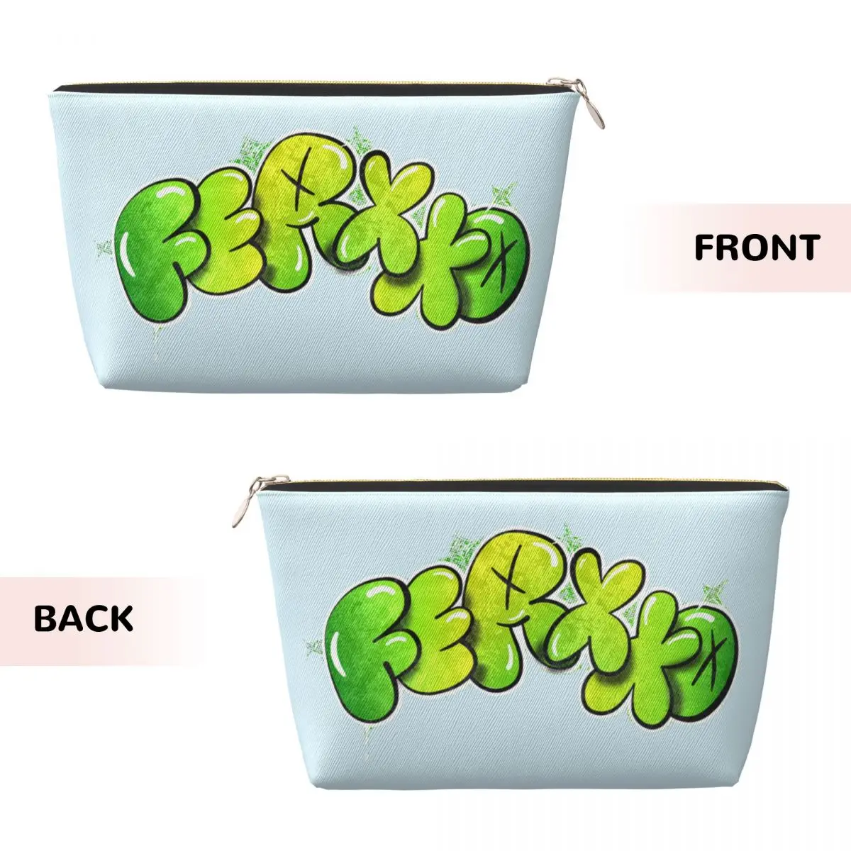 Custom Pop Singer Feid Ferxxo Travel Toiletry Bag Women Cosmetic Makeup Organizer Beauty Storage Dopp Kit