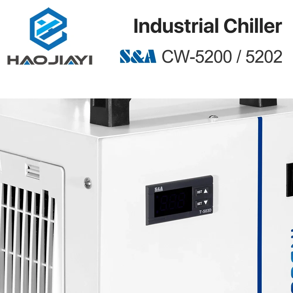 S&amp A CW5200 CW5202 Indústria Refrigerador de Água de Ar para Máquina de Corte e Gravação a Laser CO2 Refrigeração Tubo Laser 150W