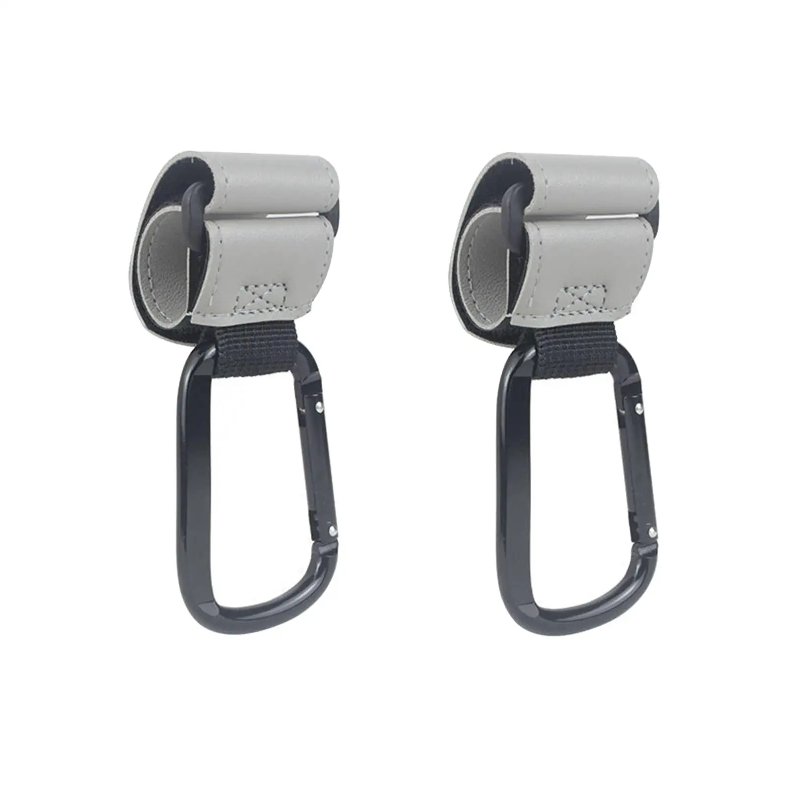 Stroller Hooks Bag Hanging Organizer PU Leather Clip Pram Accessory Universal Baby Stroller Supplies for Travel Use