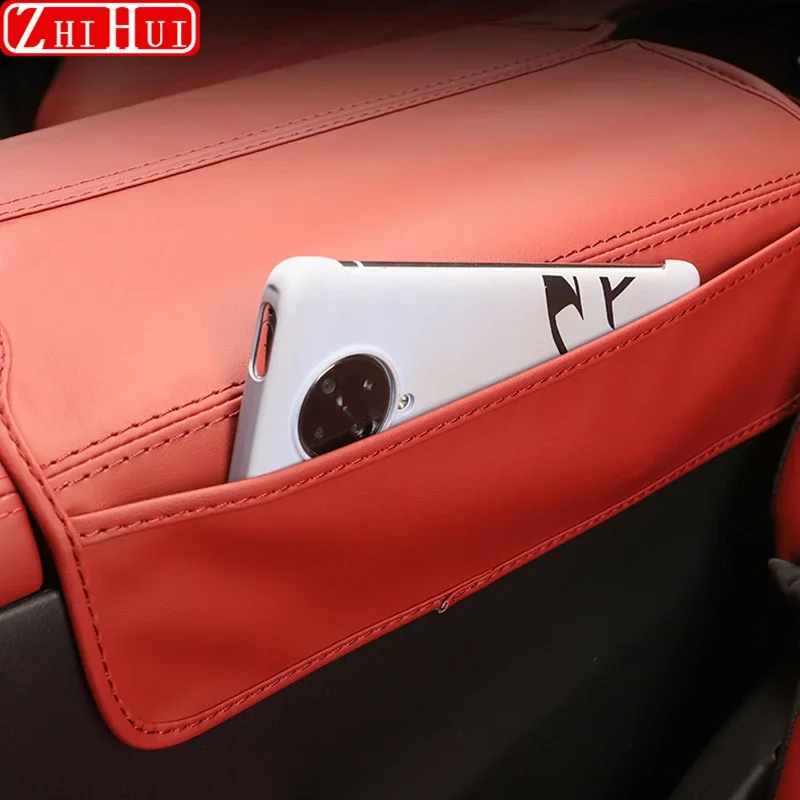For Chery EXEED RX 2023 2024 Car Styling Armrest Anti-dirty Pad Cover Sticker PU Leather Cover Modificated Auto Accessories