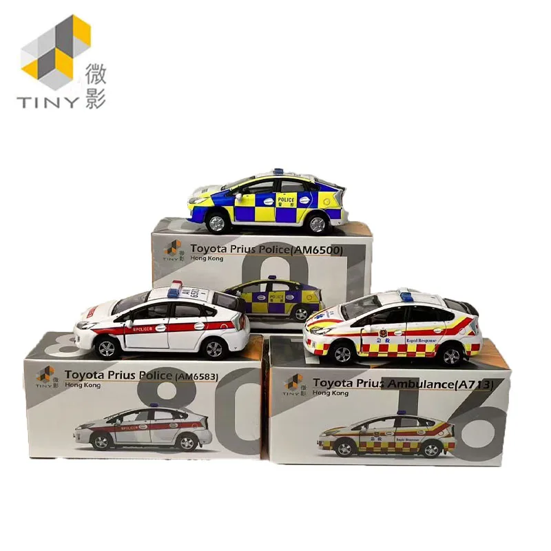 

Tiny1/64 Alloy Car POLICE CAR Toyota Prius Hong Kong Police Car Model AM6500 Collection Toys Children