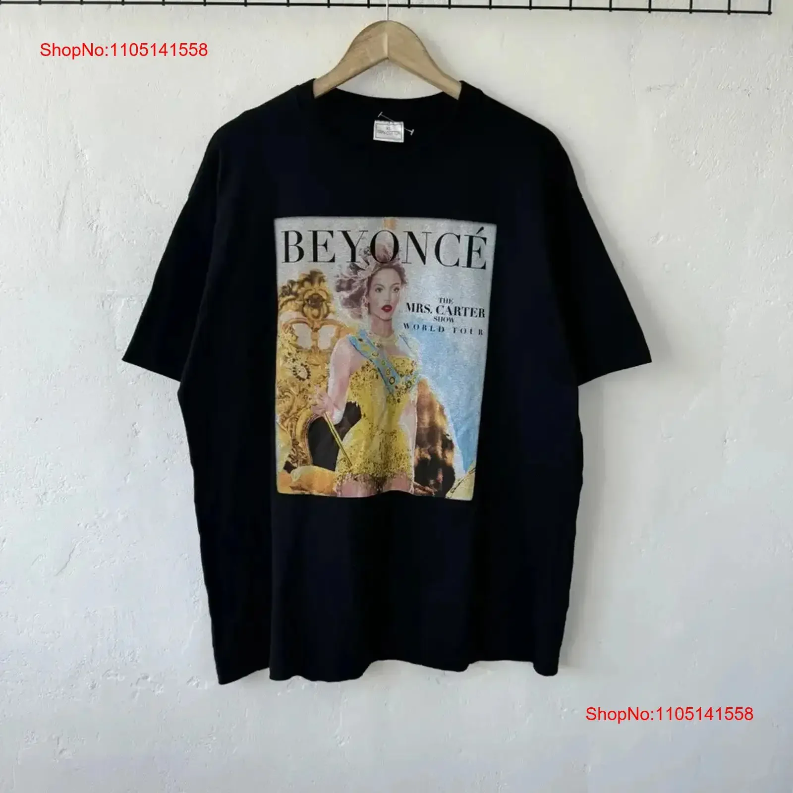 

Рубашка Beyonce World Tour черного цвета с короткими рукавами KV31038, винтажная стираная повседневная мягкая удобная уличная одежда с графикой