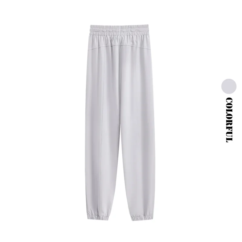 DRUR اليوغا السراويل النساء Sweatpants عالية الخصر تنفس فضفاض صالة السراويل الرياضية ربيع الخريف نشط مريح ركض رياضية #3