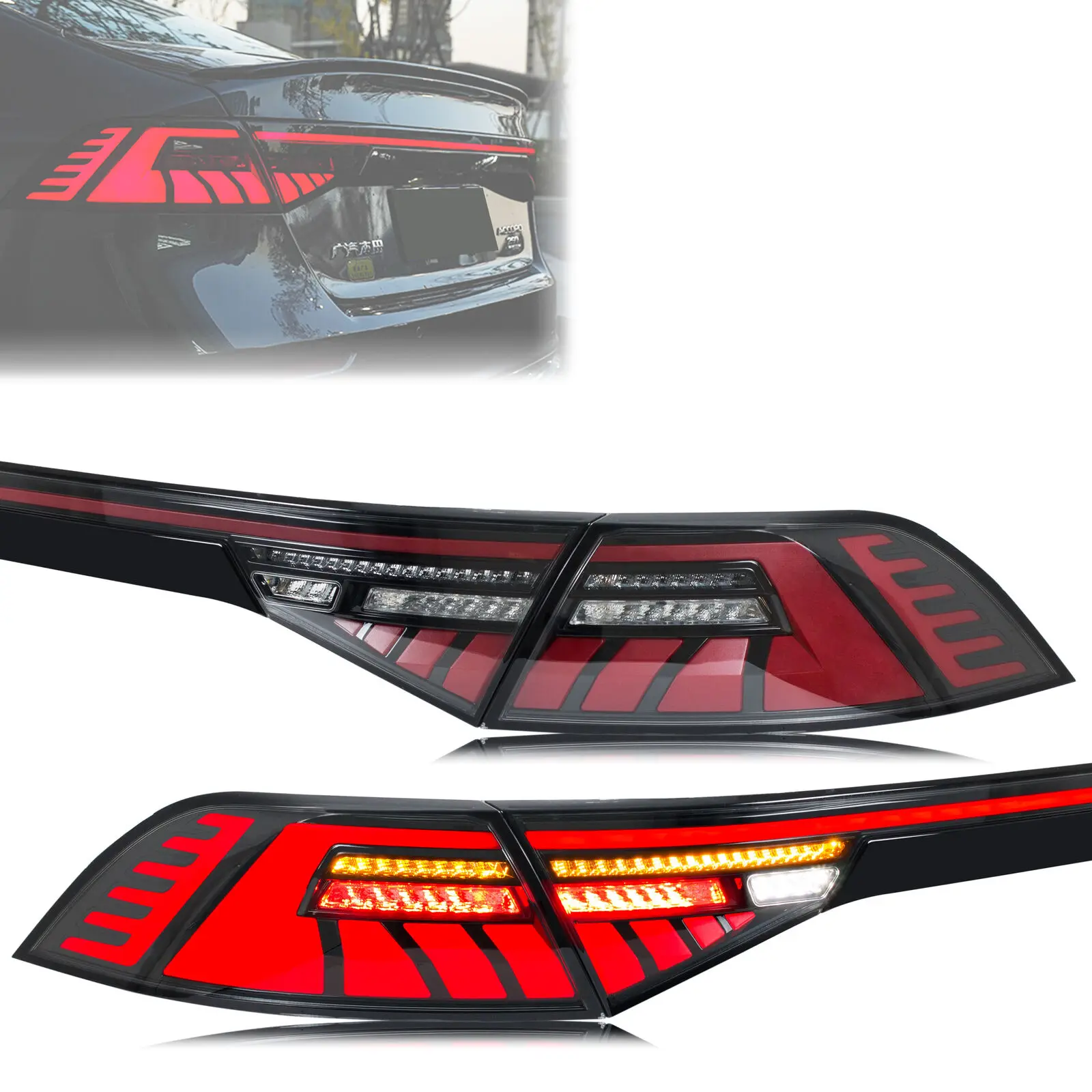 

LED Tail Lights For Honda Accord 2023 2024 With trunk light Sequential Rear Lamp