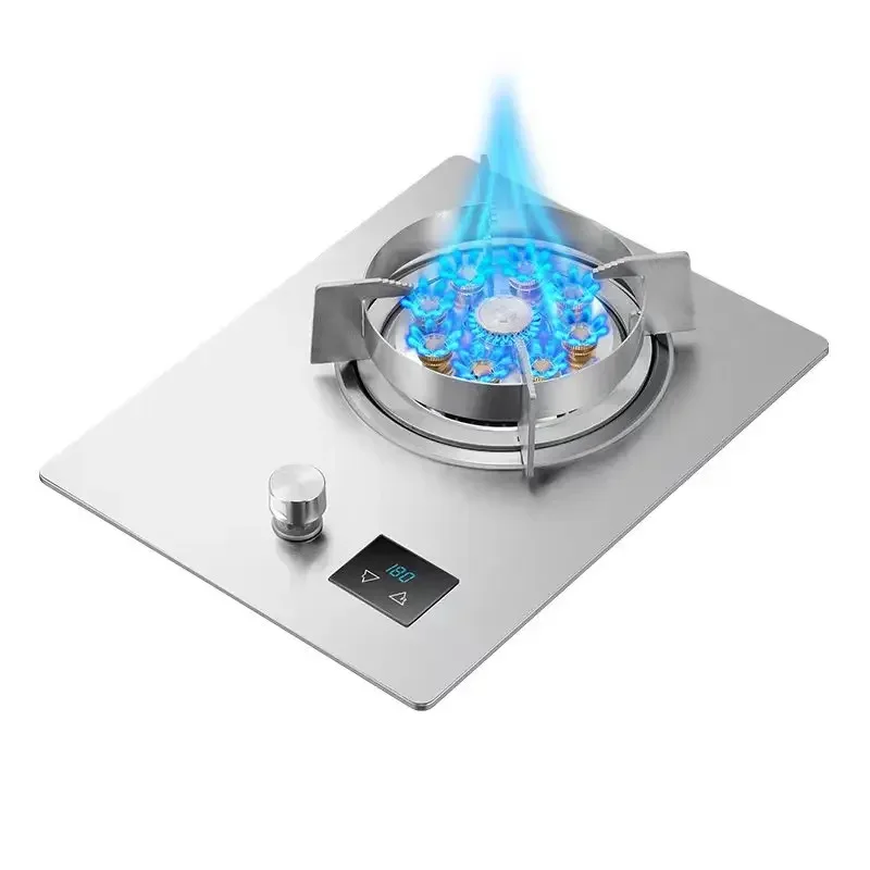 New Stainless Steel Fierce Fire Intelligent Timing Single  Household Fierce Fire Gas Natural Cooktop