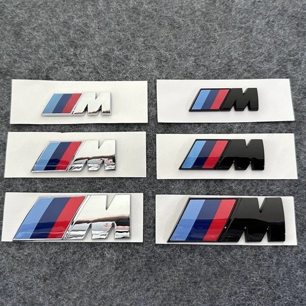 1pcs ABS Car Side Fender Emblem Badge Sticker For BMW M M1 M2 M3 M4 M5 M6 G01 F20 G30 F30 F31 E36 E87 E60 X1 X3 X5 Accessories