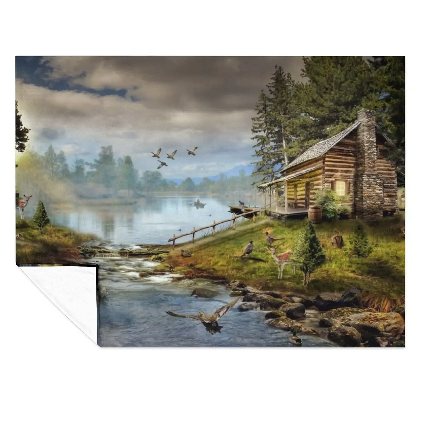 

Wildlife Landscape Throw Blanket Luxury Designer Luxury St Travel valentine gift ideas Blankets