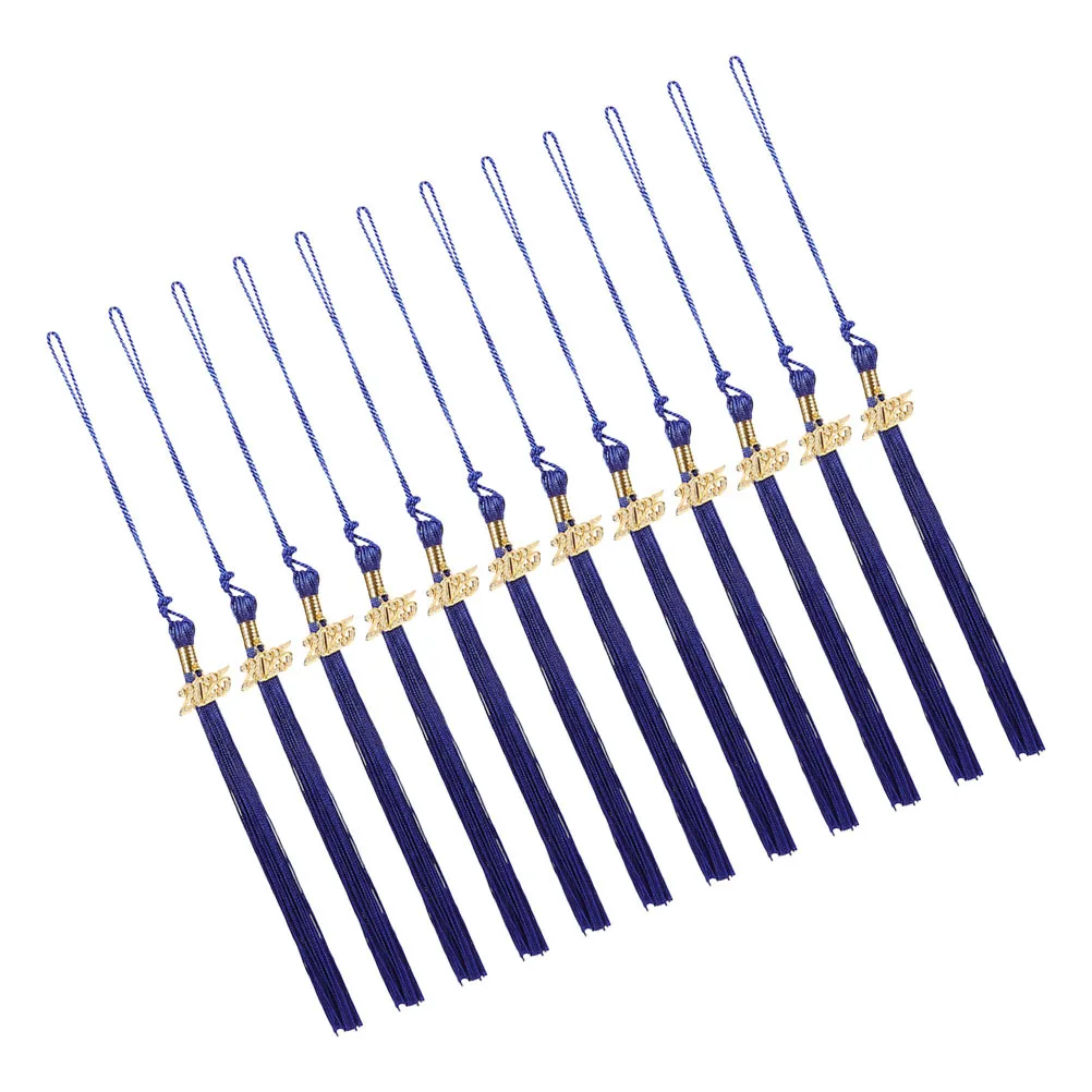 

24pcs Graduation Cap Tassel Charm: Polyester Tassel For Doctoral Hat 2025 Graduation Ceremony Accessories Cap Decor Special