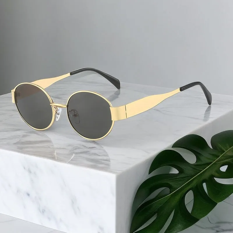 

2025 New Oval Frame Sunglasses Men Women Trendy UV400 Sun Glasses Eyewear Outdoor Driving Sports Punk Goggle Shades for Male