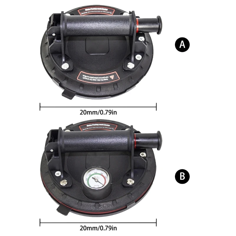Ventosa vidro 8 polegadas Ventosa a vácuo Almofada elevação a vácuo resistente