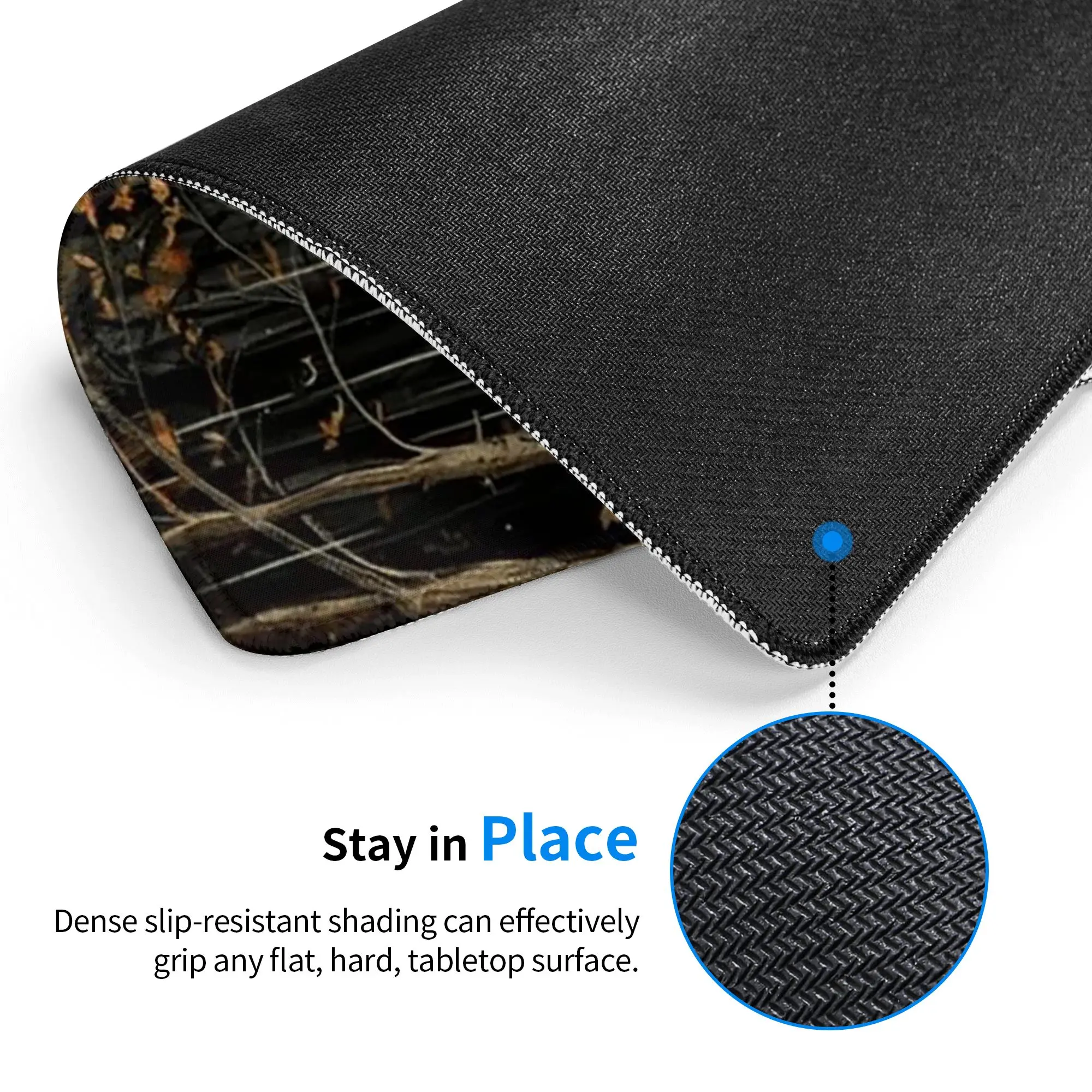 Halloween Spooky Ghosts And Eerie Floral Mouse Pad Computer Keyboard Mouse Mat PC Laptop Desk Mat Office Accessories Table Mats