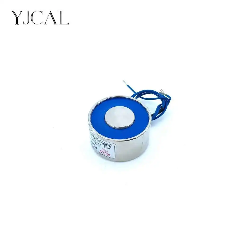 34/18 Closed Solenoid Electric Sucker Electromagnet Magnet Dc 12V 24V Suction-cup Cylindrical Lifting Suction 18KG Gallium Metal