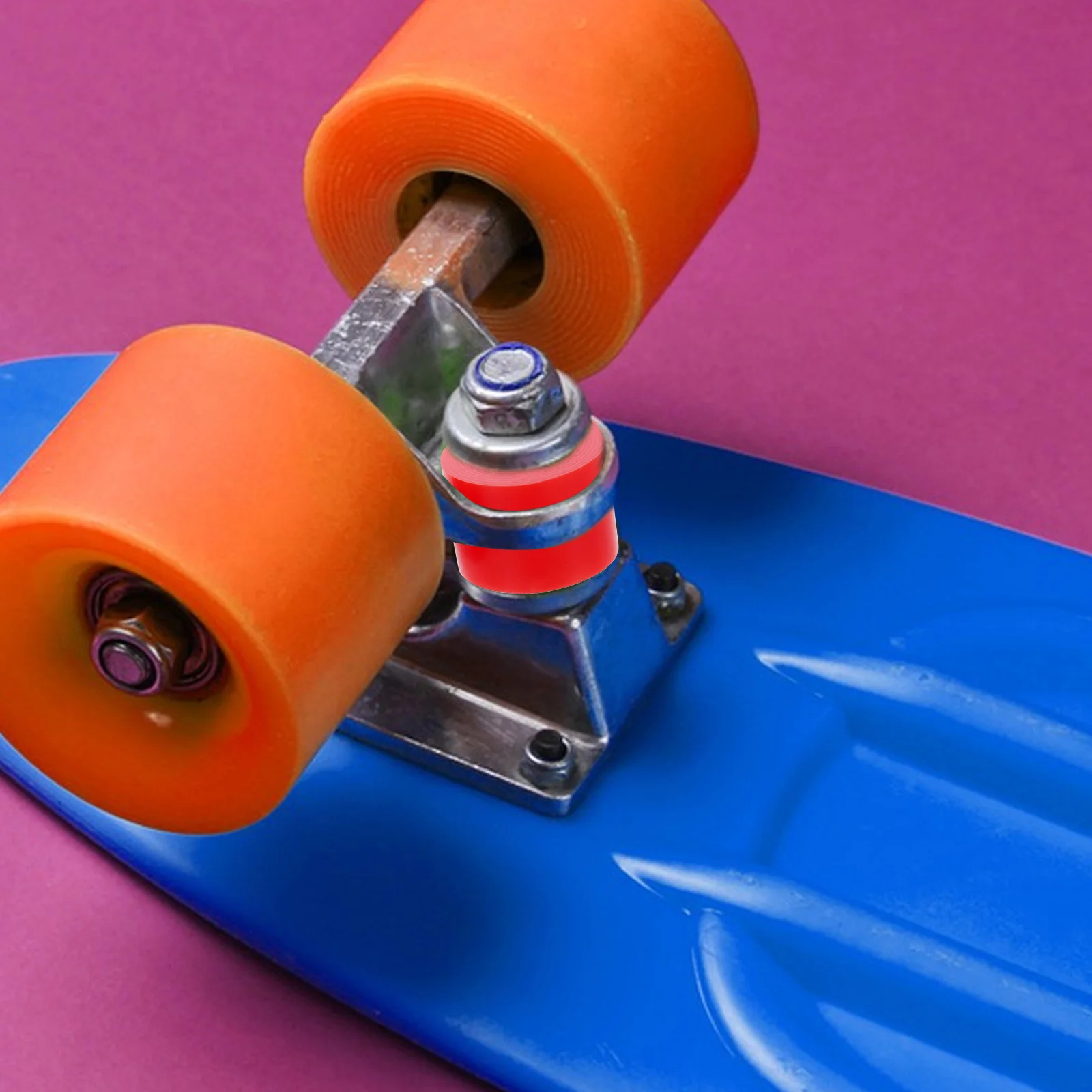

4 Pcs Skateboard Shock Absorbing Gasket Roller Base Ice Skating Accessories Toe Stops Skates Brake Stopper