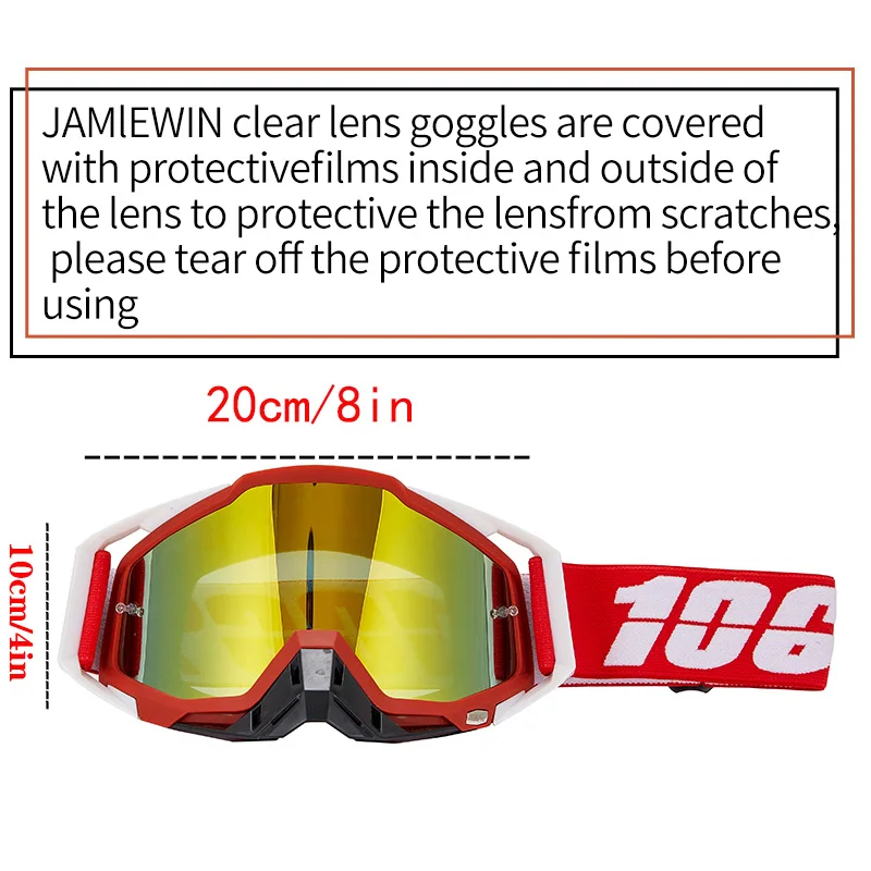 Men's Motorcycle Riding Lunettes, Equipamento de Homem, Motocross, Novo, Inverno