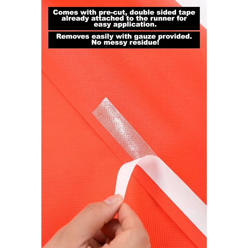 할리우드 파티 장식용 레드 카펫 바닥 러너 3x50피트 2팩 패브릭 70 GSM