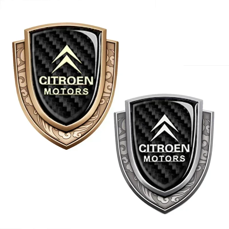 for Citroen Elysee Berlingo Xsara C3 XR C4 Picasso Sega C5 Aircross X7 Carbon Fiber Car Badge Emblem Exterior Accessories