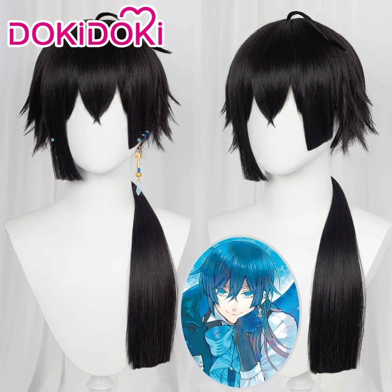 IN STOCK Vanitas Noe Archiviste Wig Anime The Case Study of Vanitas Cosplay Wig DokiDoki Vanitas no Karte Black Hair Earrings