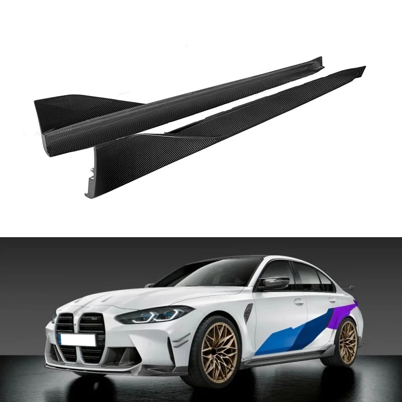 G80 M3 G82 M4 MP Style Dry Carbon Fiber Side Skirts Panel For G80 G82 M3 M4 Nice Fitment