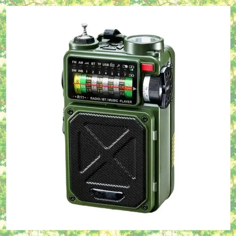 Radio Surya Darurat Yang Dioperasikan dengan Tangan Cerdas Radio Alarm Berkemah Luar Ruangan Bluetooth Surya Radio Alarm Berkemah Luar Ruangan Bluetooth