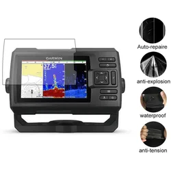 2 x PET Clear Screen Protector Cover Protective Film Guard For Garmin Striker Plus 5 5cv 5dv Fishfinder Handheld GPS Tracker