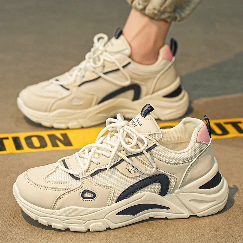 

Осенняя женская обувь, новинка 2024, сетчатая дышащая спортивная обувь для пар, мужская корейская версия, универсальные кроссовки