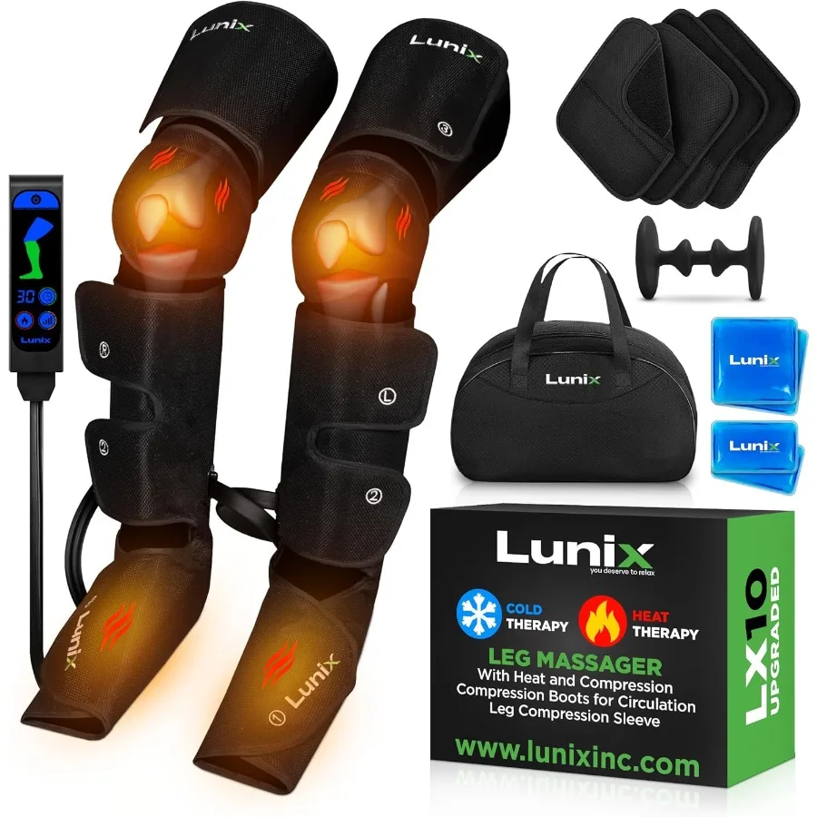 

LX10 Full Leg Massager for Circulation Compression Boots for Circulation Leg Recovery Compression System Pain Relief for Legs a