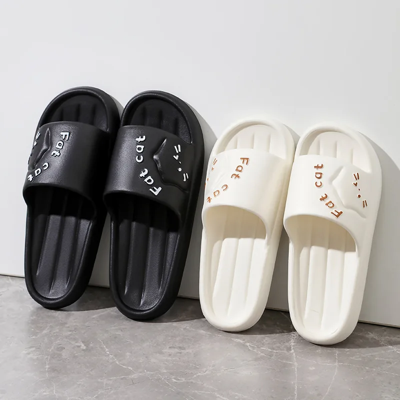 2025 Summer Couple Non-slip Flat Shoes Soft Seabeach Sandals Men Slippers Women Casual Home Indoor Slides Flip Flops Shower
