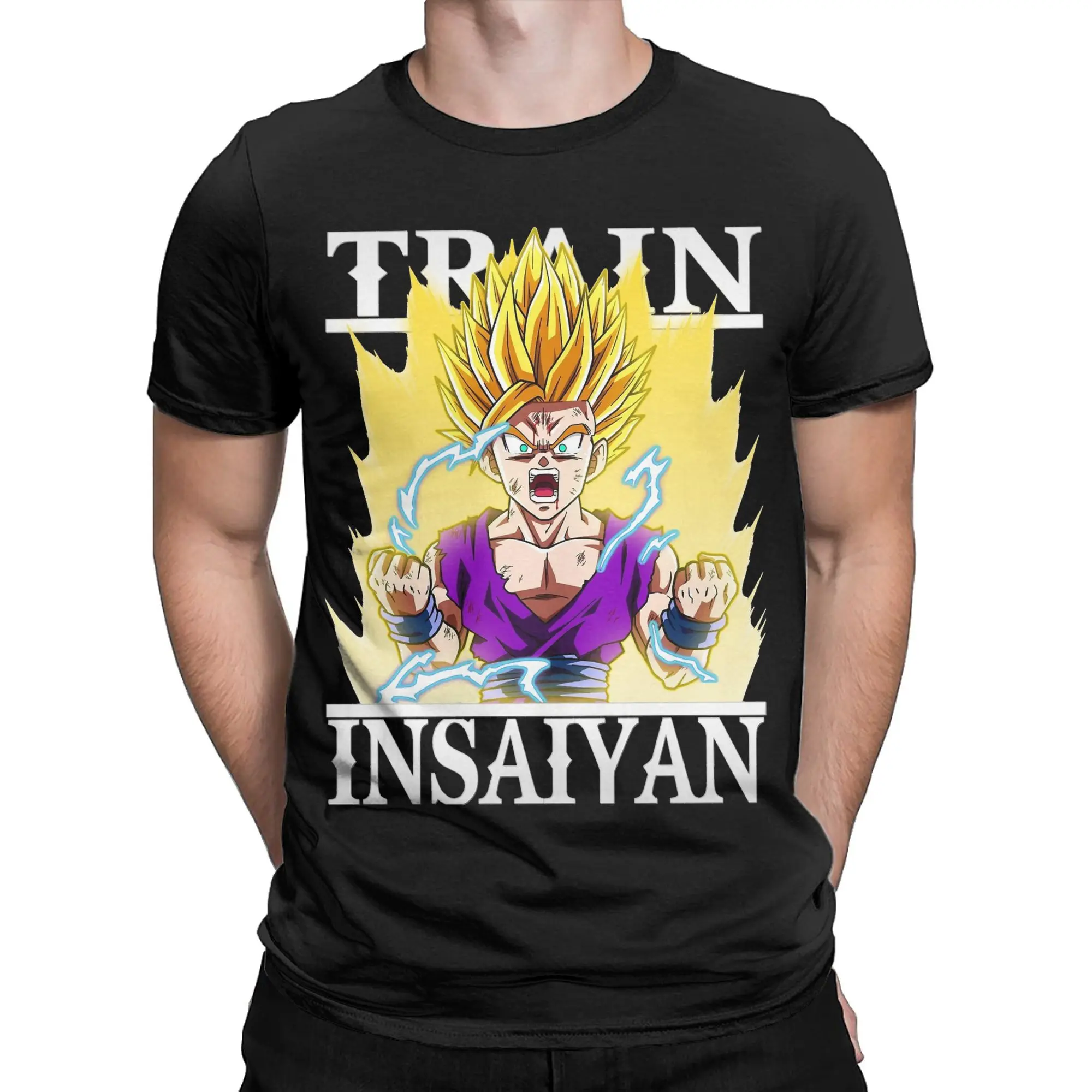 Dragon Ball Men Women's Train Insaiyan Super Saiyan Teen Gohan T Shirt DBZ 100% Cotton Clothes Fashion T Shirt Gift Idea T-Shirt