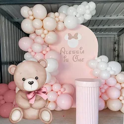 60/90cm Pink Bear Cutouts for Baby Shower Cute Teddy Bear KT Board Party Bakcdrop DIY Decor Birthday Party Gender Reveal Decor