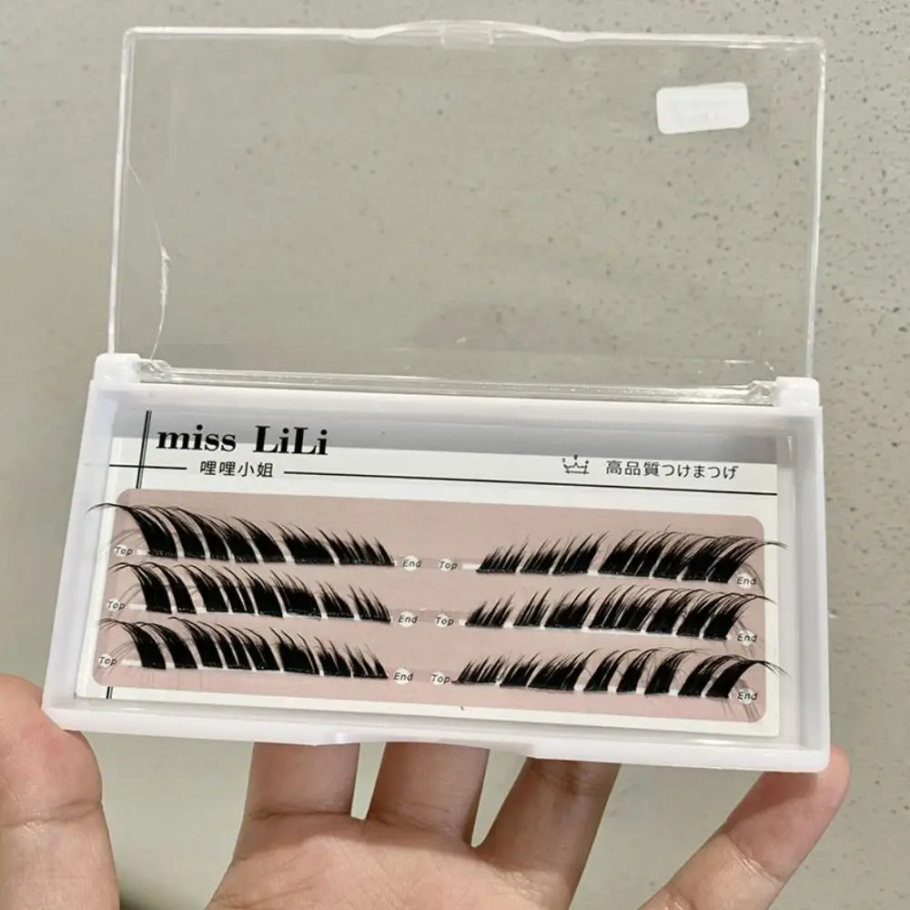 3D Fluffy False Eyelashes Handmade Mink Natural Single Cluster Fox Eye Effect Individual Segmented Lashes Eyelash Extension