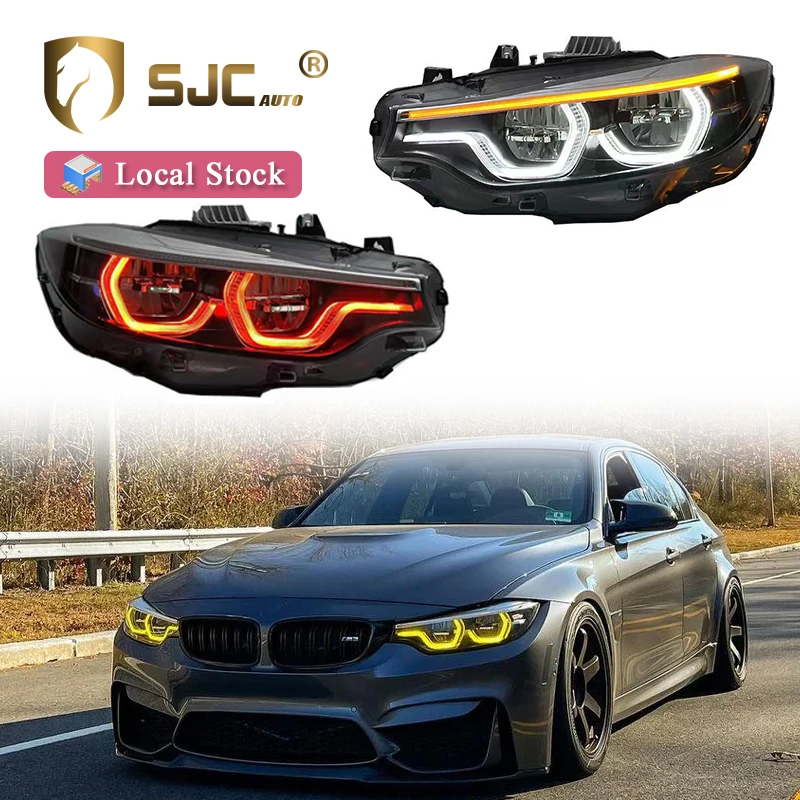 Auto Lighting Car Parts For BMW 4 Series F80 F82 F32 F36 V2 IKON Style 13-20 Tri-color Yellow/White/Red DRL Switch Plug&Play