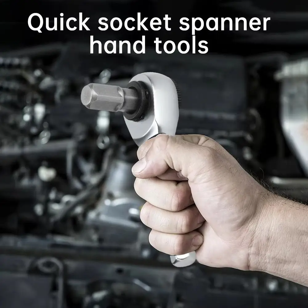 

Мини-ключ с трещоткой 6,35 мм, мини-прецизионный быстроразъемный гаечный ключ, противоскользящая ручка, шестигранный ключ с трещоткой 1/4 дюйма, ремонт автомобиля