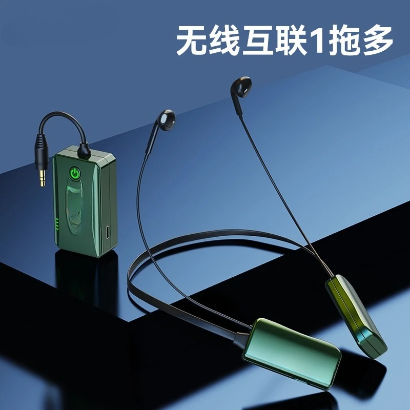 Wireless monitoring earphones neck type live broadcast sound card live streaming host dedicated YX2 same earphone monitor