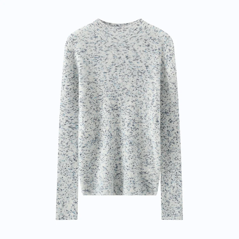 女性の 100% カシミヤ セーター 秋/冬 カジュアル カラー ヤーン パーカー スリミング ハイネック ジャンパー トップ ファーストライン すぐに着用可能